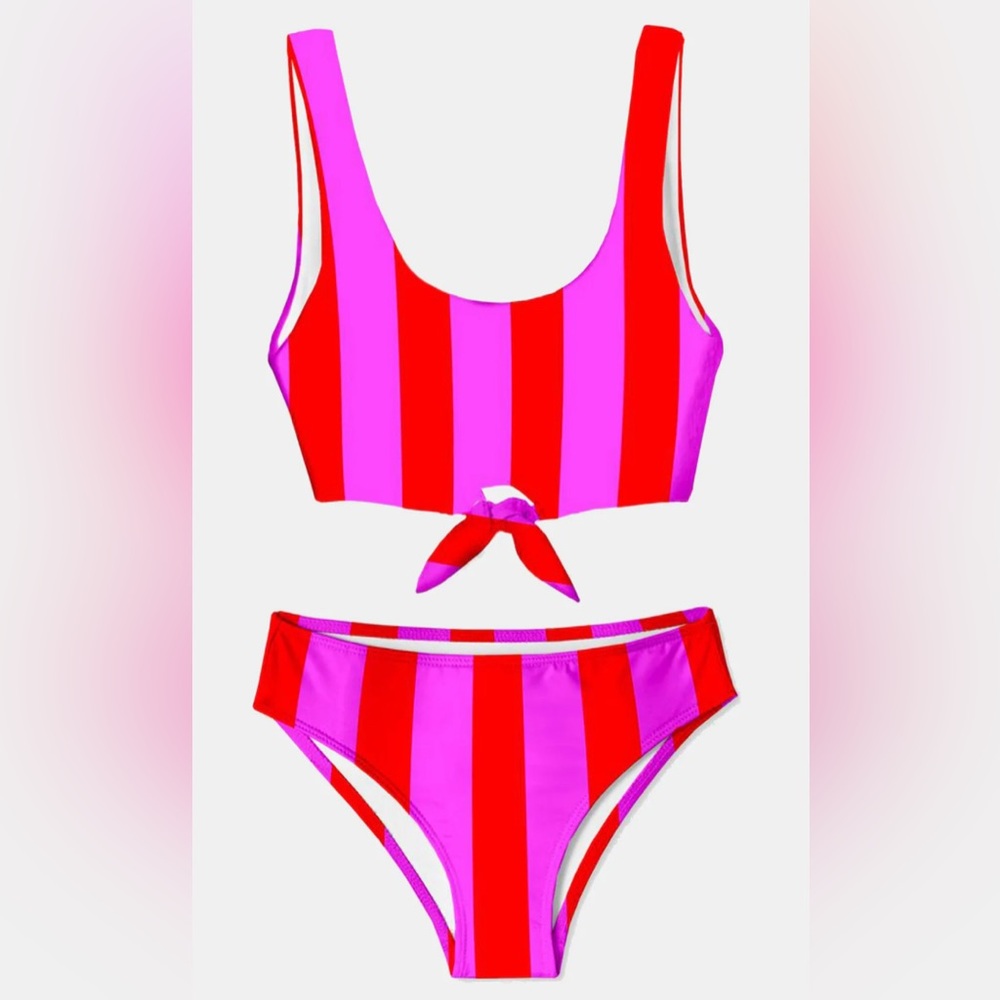 Stella Cove Girls Candy Stripe Bikini